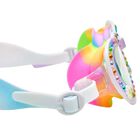 Girls Multi-Coloured Heart Rhinestone Swimming Goggles, 1, hi-res