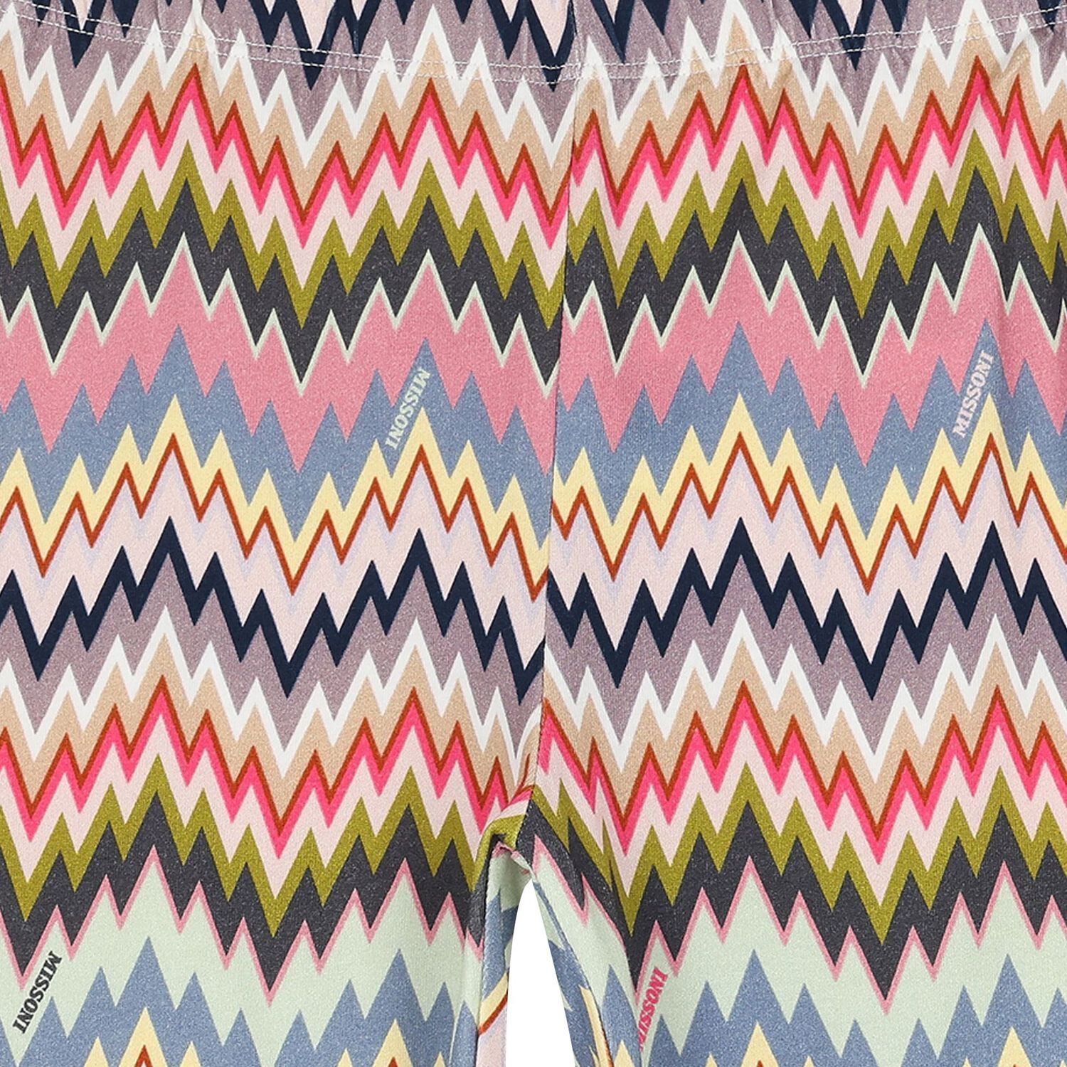Girls Pink & Purple Zigzag Leggings, 1, hi-res