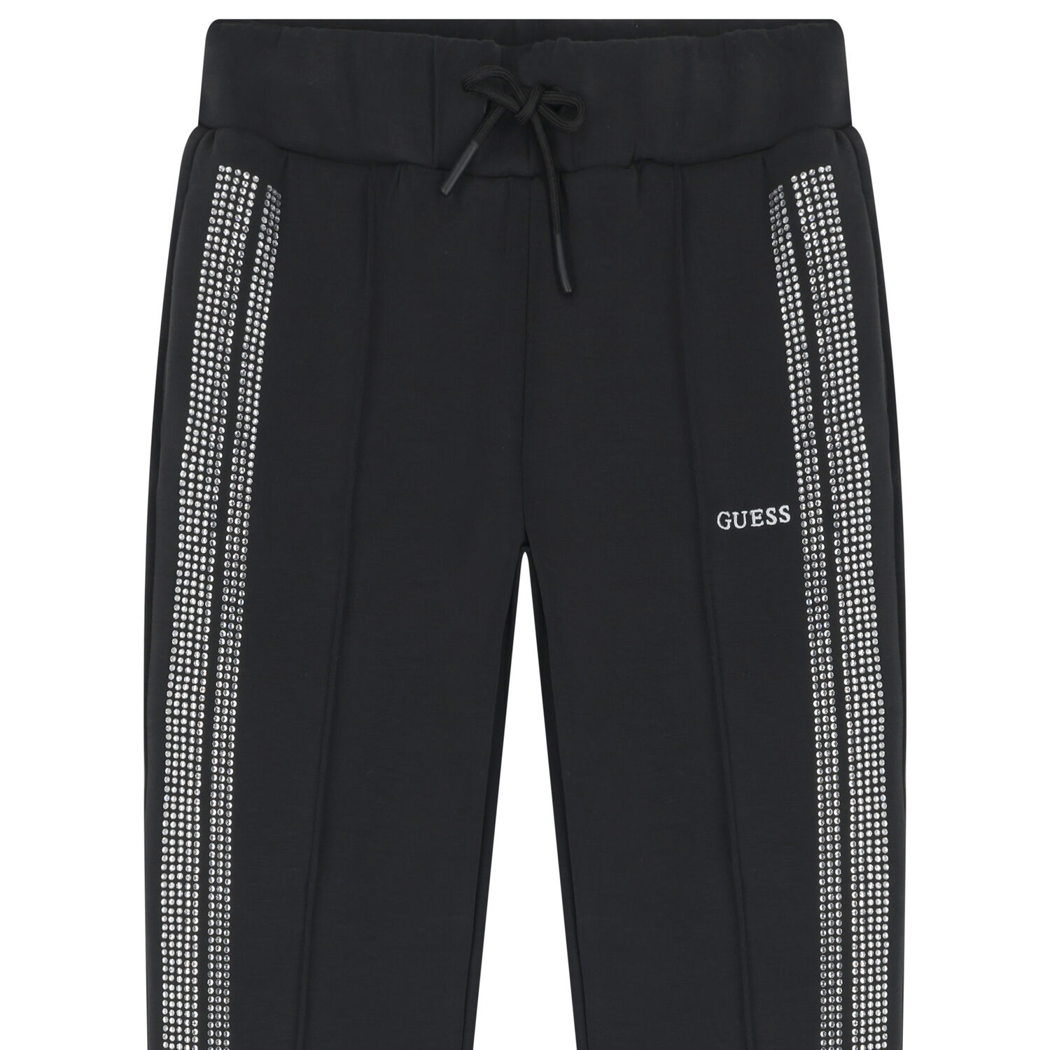 Girls Black Logo Joggers, 1, hi-res