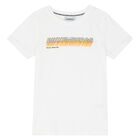 Boys White Logo T-Shirt, 1, hi-res