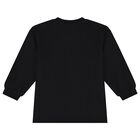 فستان بنات بشعار تيدى باللون الأسود, 4, hi-res