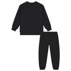Black Teddy Bear Logo Tracksuit, 1, hi-res
