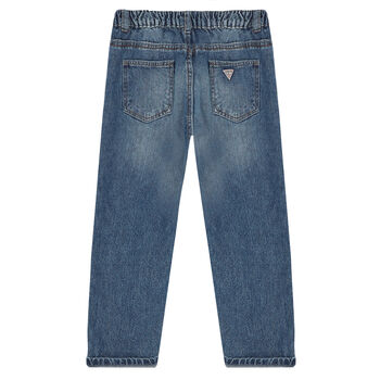 Younger Boys Blue Logo Denim Jeans