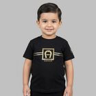 Younger Boys Black Logo T-Shirt, 2, hi-res