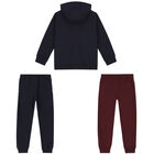 Boys Navy & Red 3-Piece Tracksuit, 1, hi-res