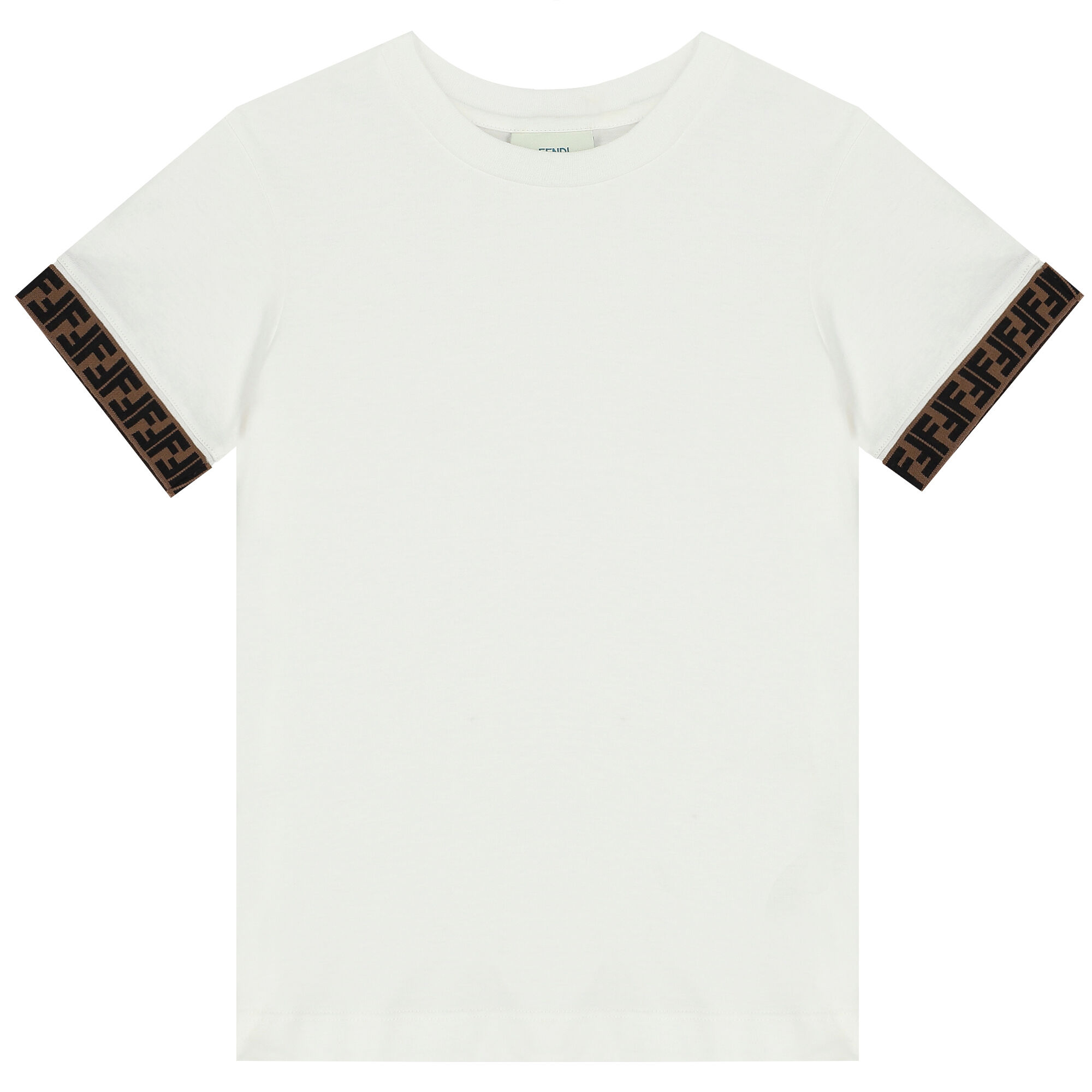 Fendi Boys Beige FF Logo Shorts | Junior Couture