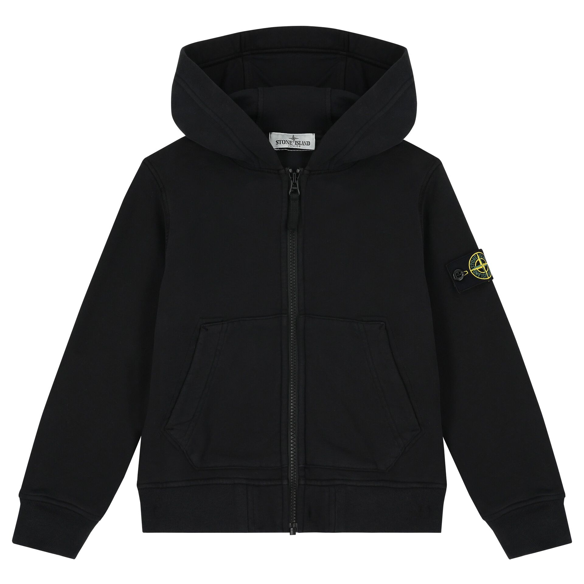 Kids black stone island jumper shop