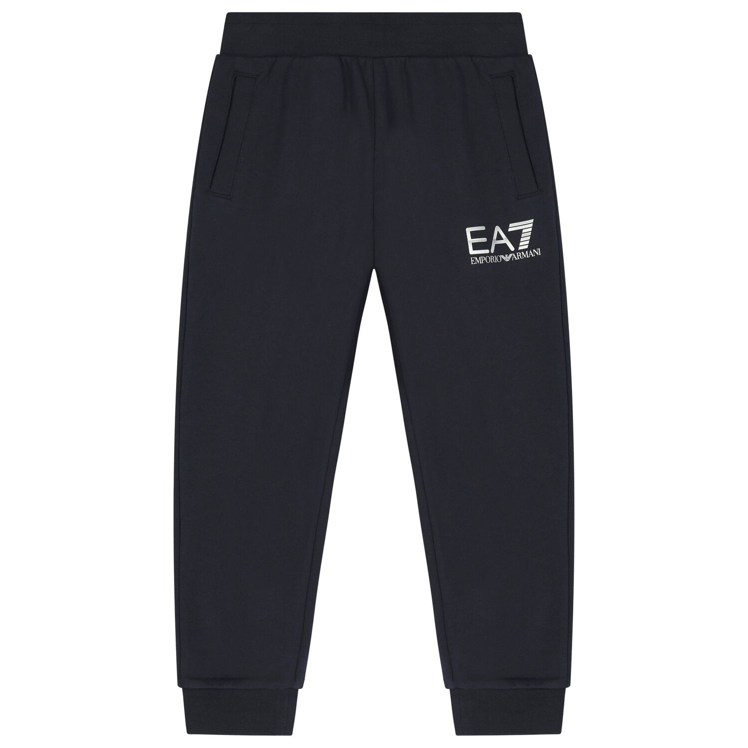 Boys Navy Blue Logo Joggers, 2, hi-res image number null