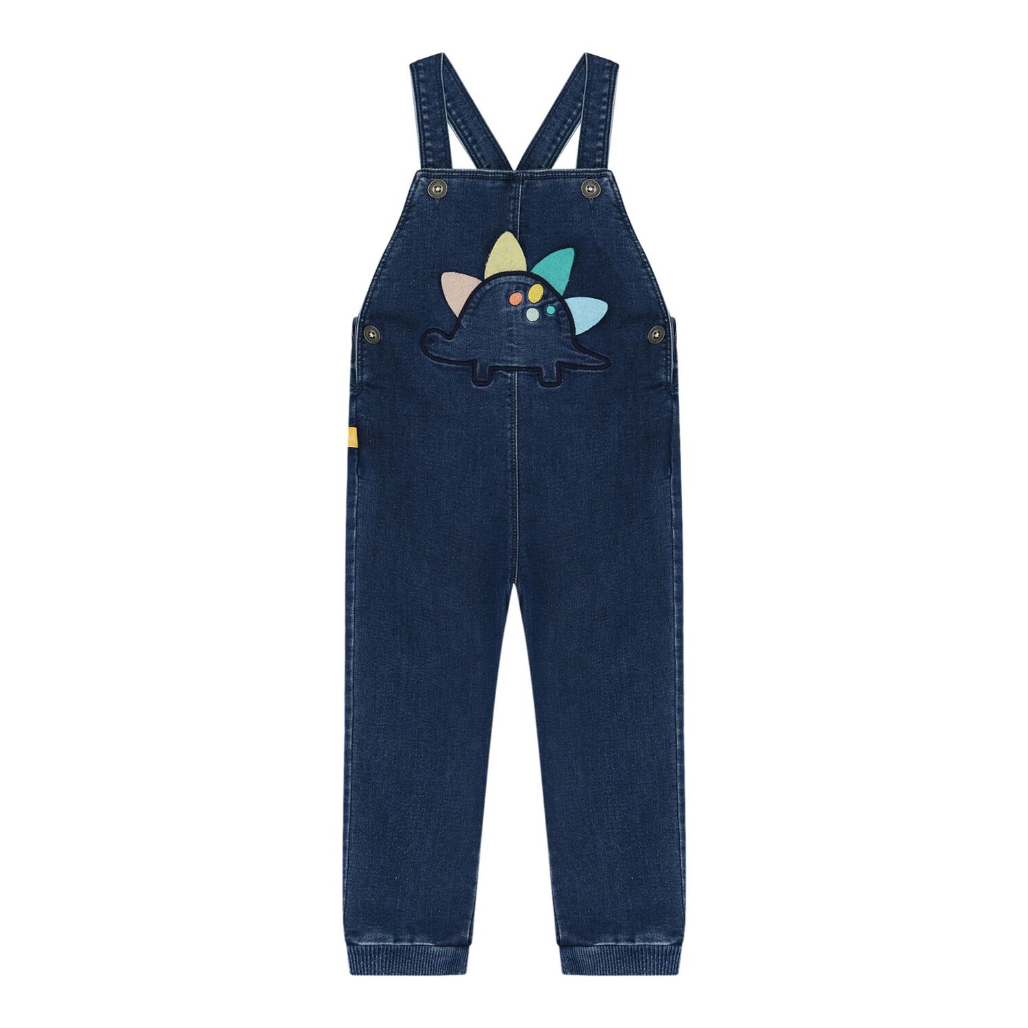 Baby Boys Yellow & Blue Denim Dungaree Set, 1, hi-res image number null