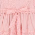 Girls Pink Lace Tulle Dress, 1, hi-res