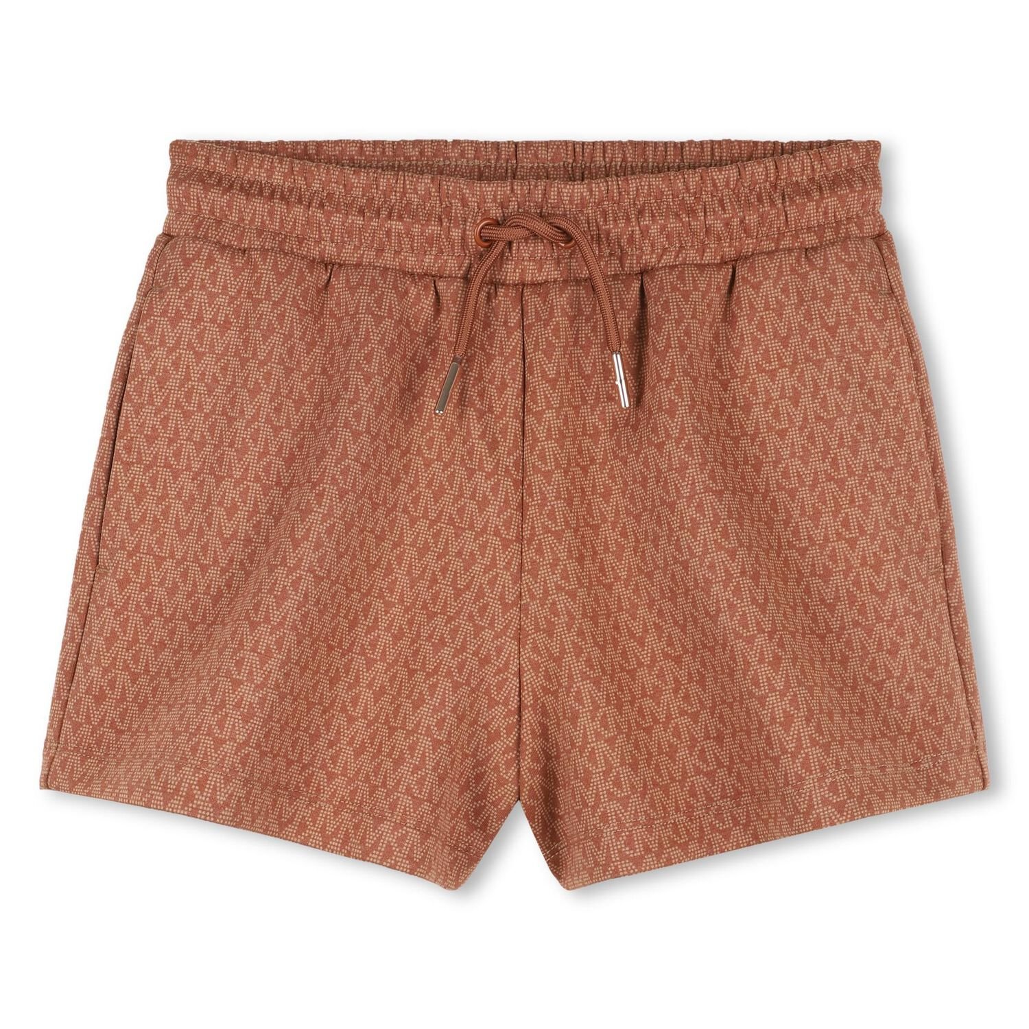 Girls Brown Logo Shorts, 1, hi-res