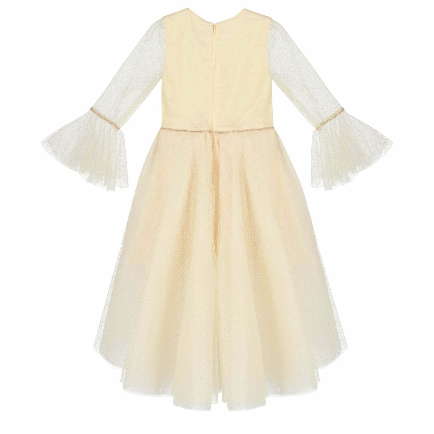 Girls Ivory Tulle Dress, 1, hi-res image number null