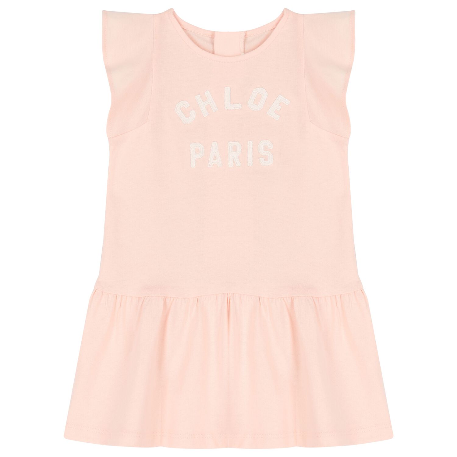 Younger Girls Pink Logo Dress, 2, hi-res image number null