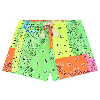 Boys Multi-Coloured Paisley Swim Shorts