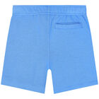 Boys Blue Logo Shorts, 3, hi-res
