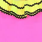 Girls Pink & Yellow Swimsuit, 1, hi-res