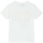 Girls White Elephant Logo T-Shirt, 1, hi-res