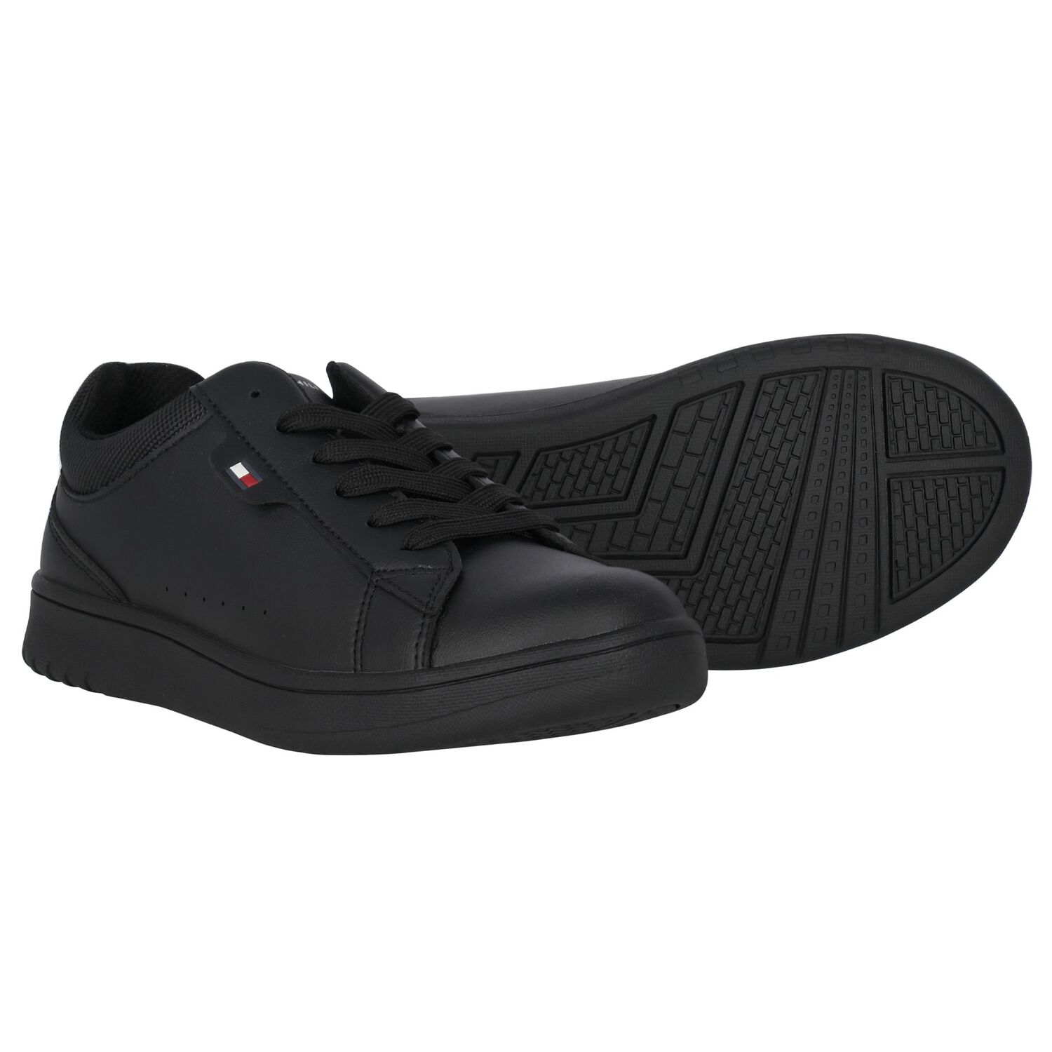 Boys Black Logo Trainers, 1, hi-res image number null