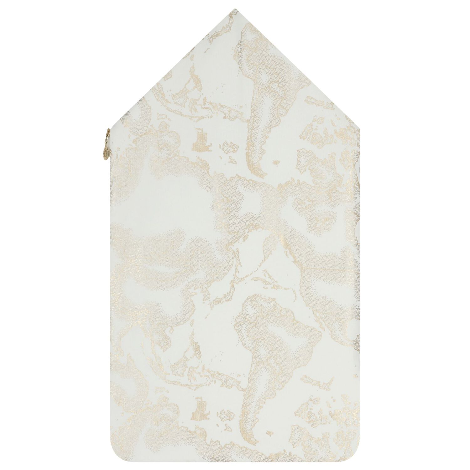 Baby Girls White & Gold Geo Map Nest, 1, hi-res