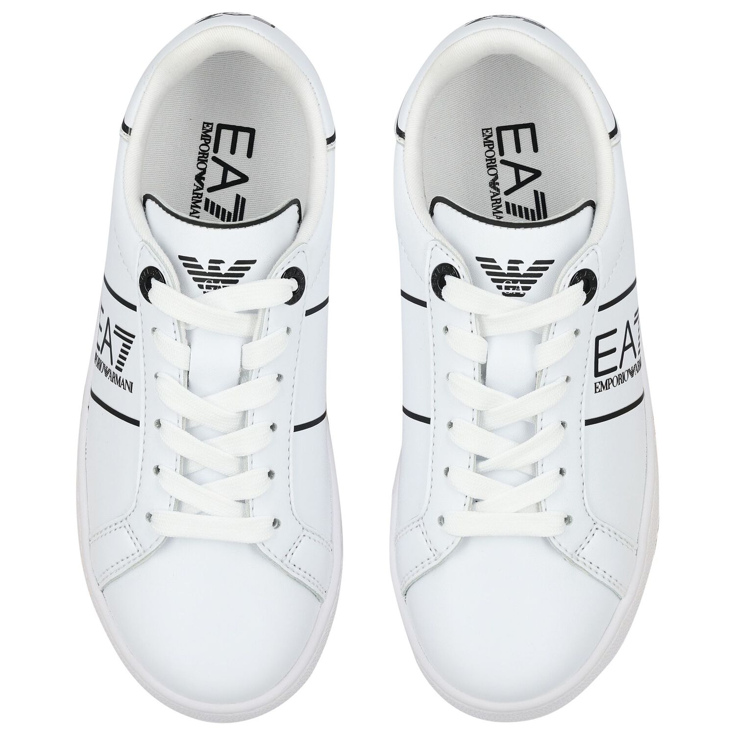 White Logo Trainers, 1, hi-res