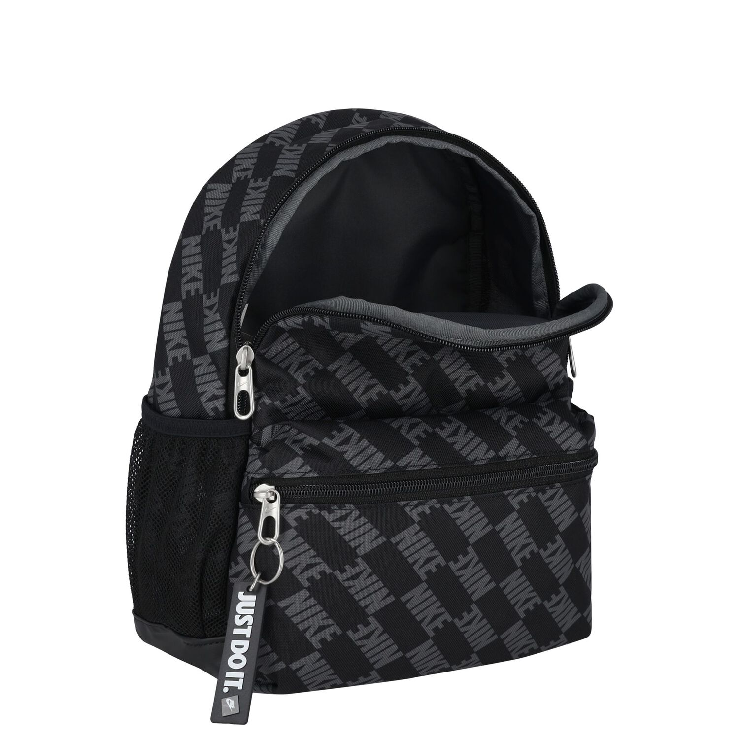 Black & Grey Logo Backpack, 1, hi-res