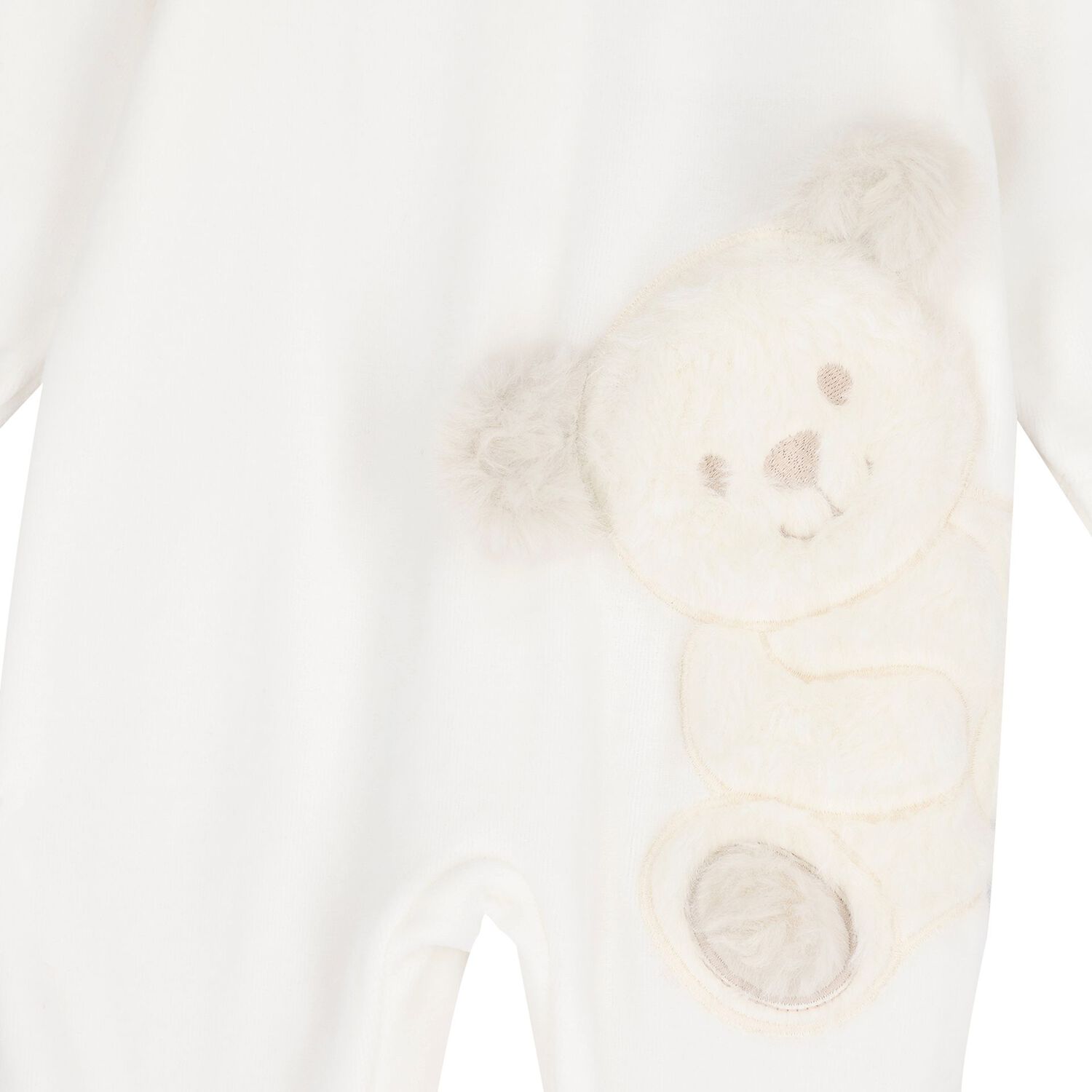Ivory Teddy Bear Babygrow Gift Set, 1, hi-res
