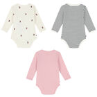 بودى سوت بالشعار متعددة الالوان للبنات (3 قطع), 2, hi-res