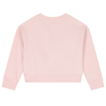 Girls Pink Logo Sweatshirt