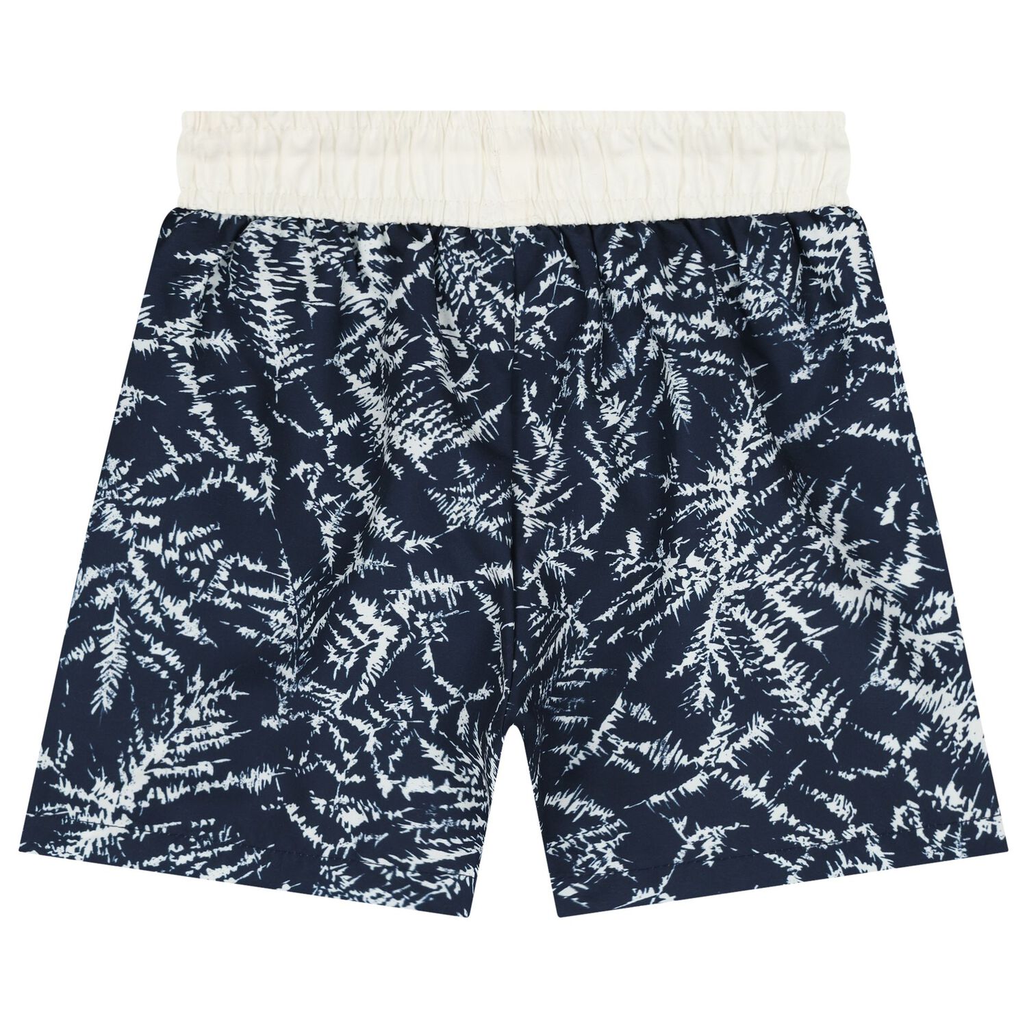 Boys Navy Blue Logo Swim Shorts, 1, hi-res