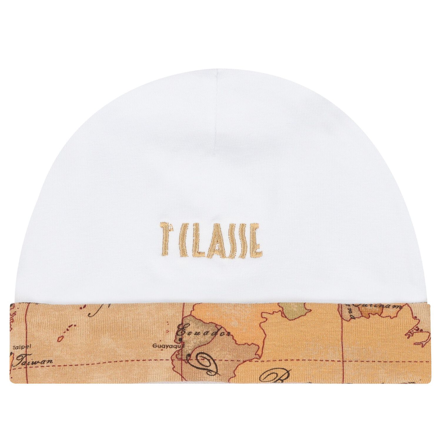 White & Beige Geo Map Babygrow Set, 1, hi-res