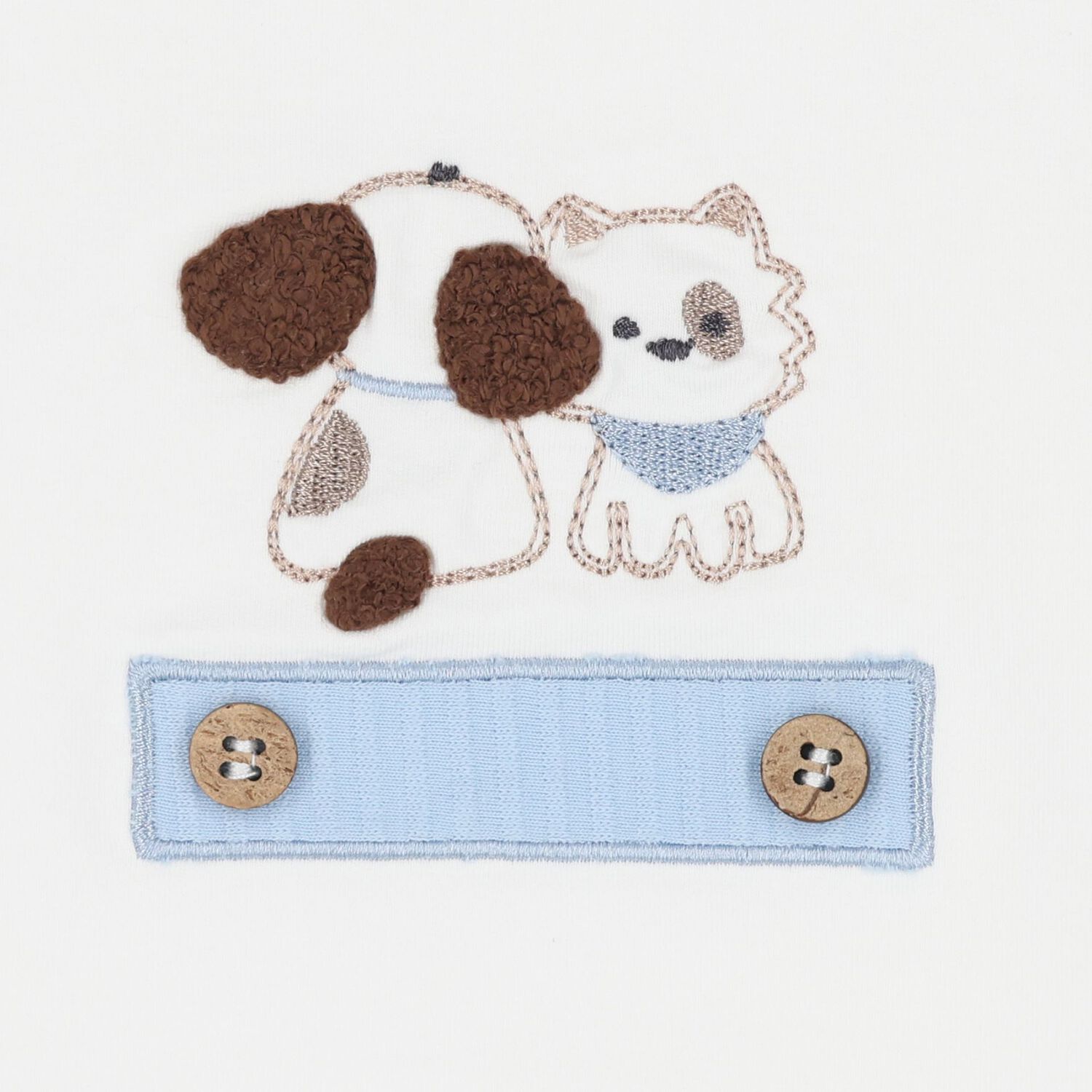 Baby Boys White & Blue Blanket, 2, hi-res