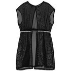 Girls Black Mesh Logo 2 in 1 Dress, 1, hi-res