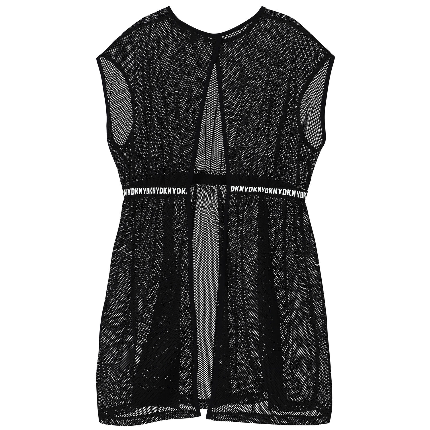 Girls Black Mesh Logo 2 in 1 Dress, 1, hi-res image number null