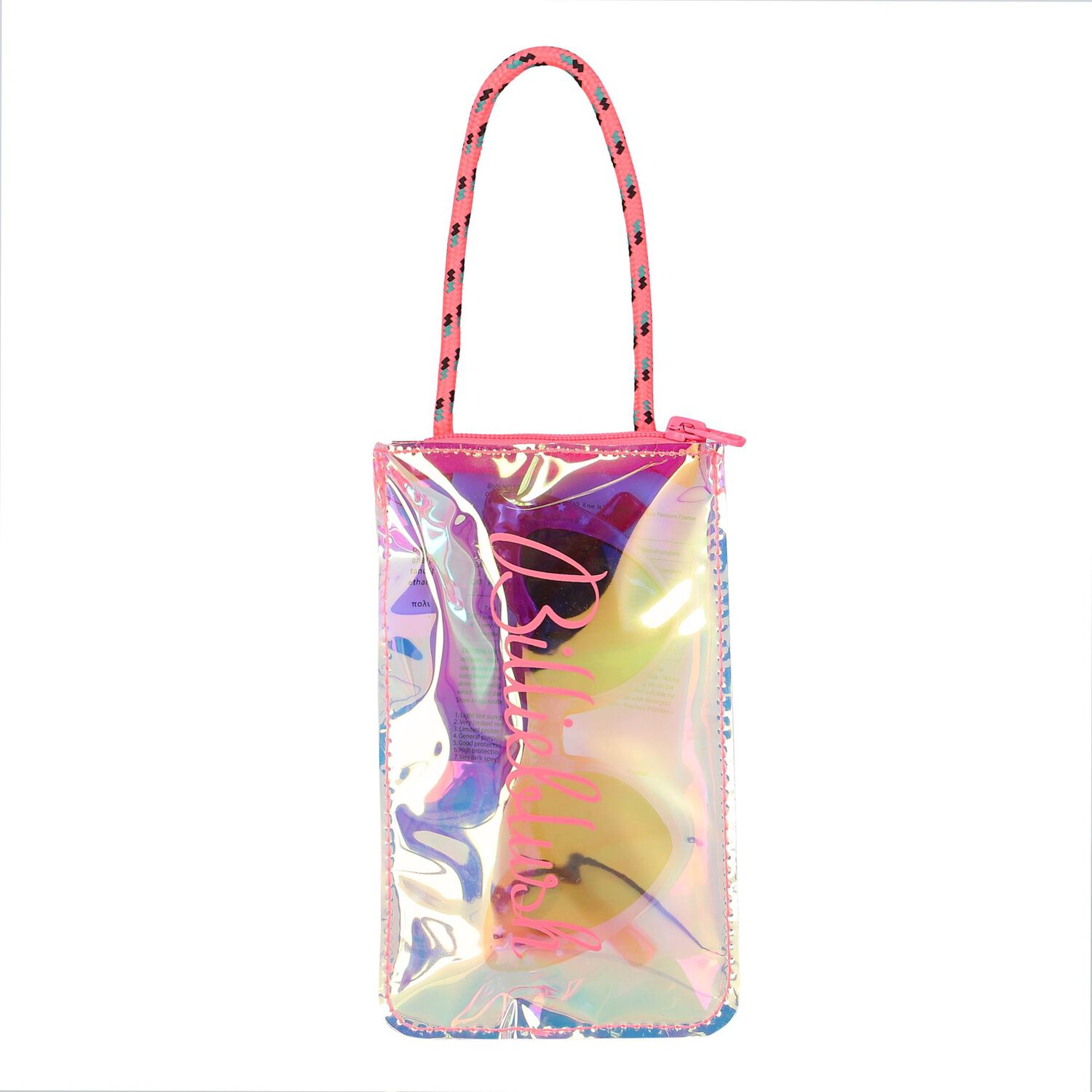 نظارة بنات شمسية بالشعار باللون الوردي, 1, hi-res