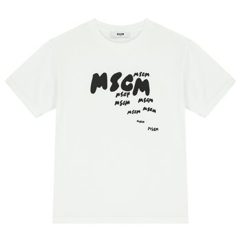 Boys White Logo T-Shirt