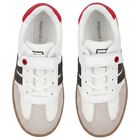 Boys Ivory & Red Trainers, 1, hi-res