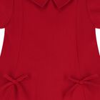 Girls Red Bow Dress, 2, hi-res