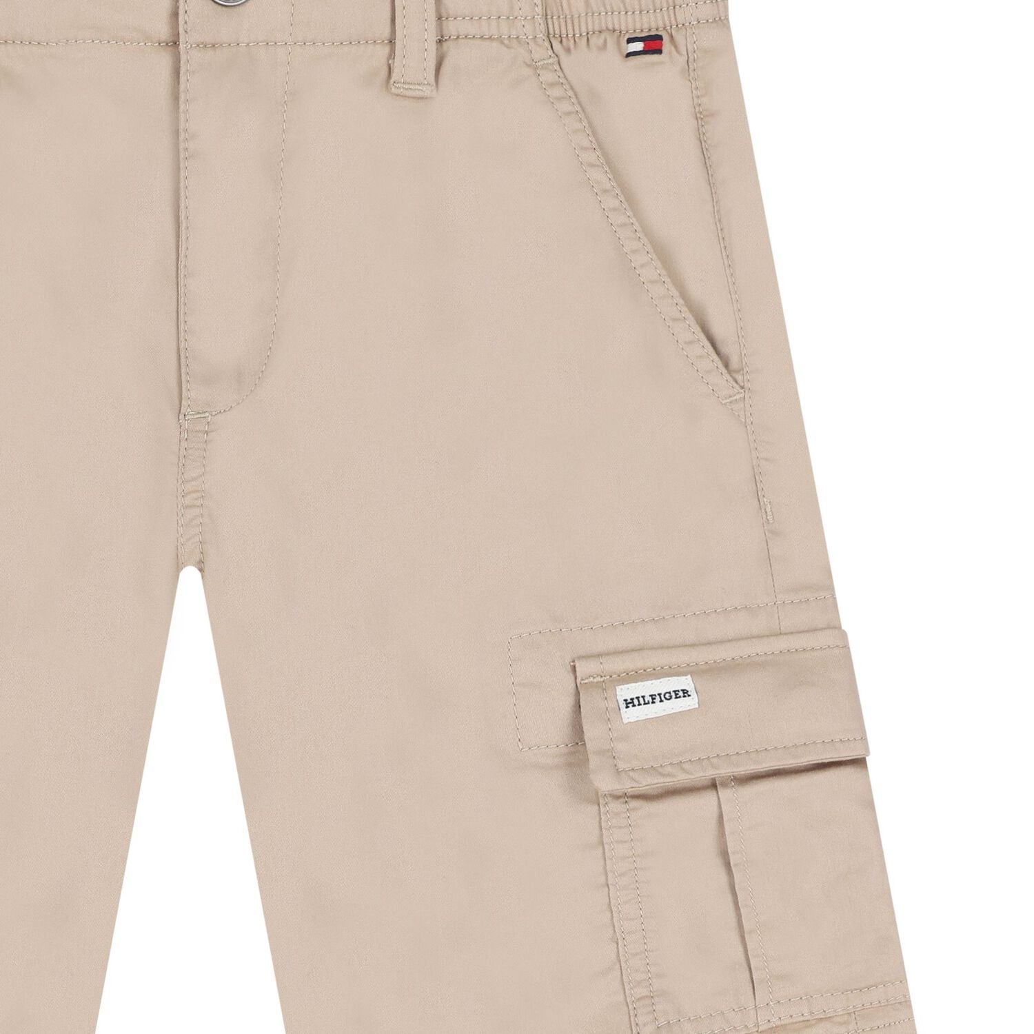 Boys Beige Logo Shorts, 2, hi-res image number null