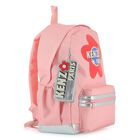 Girls Pink Logo Backpack, 1, hi-res