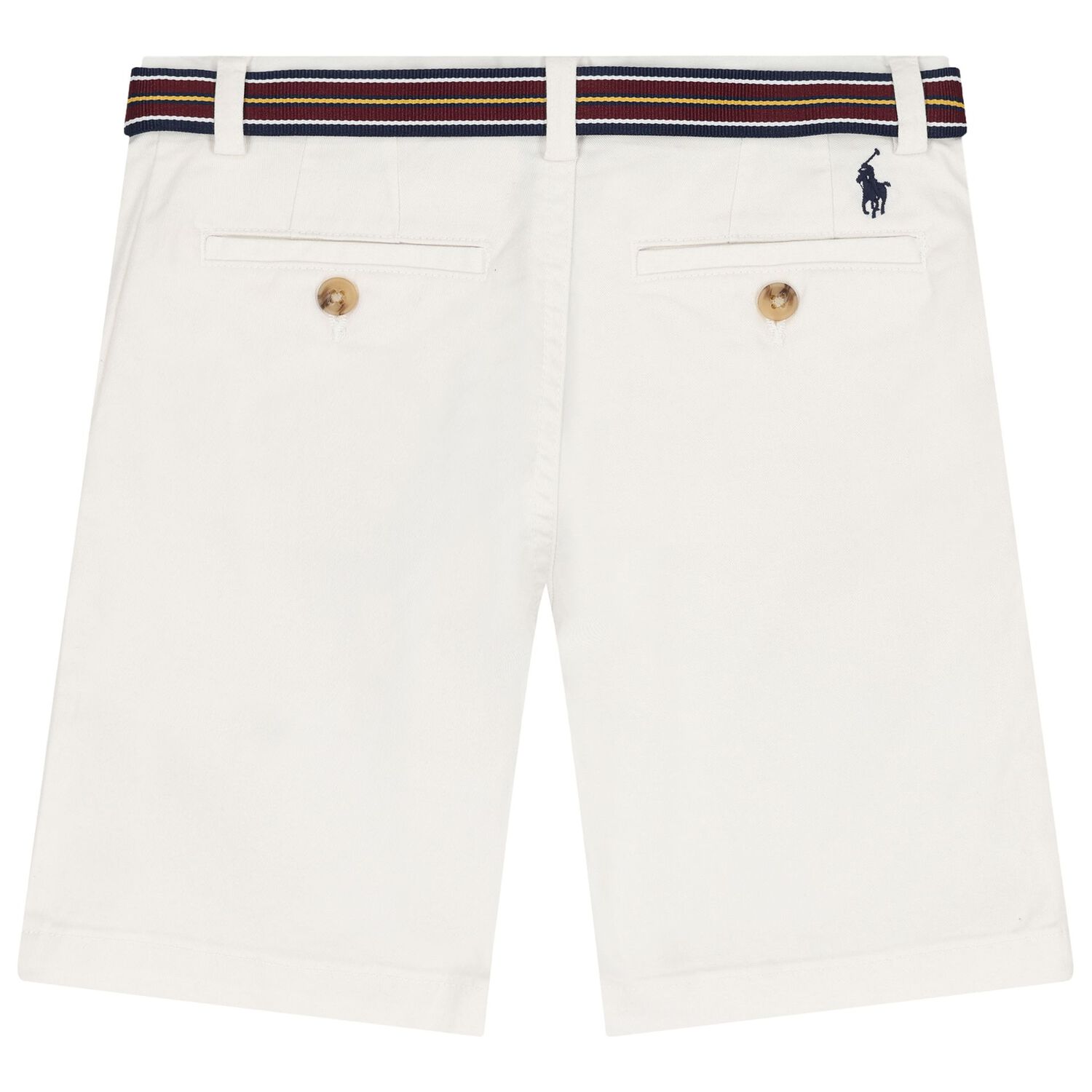 Boys White Logo Shorts, 1, hi-res