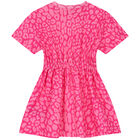 فستان بالشعار باللون الوردي , 1, hi-res