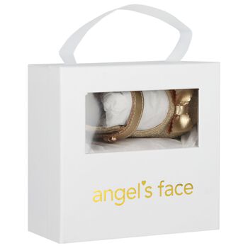 Baby Girls Gold Glitters Pre Walker Shoes, 1 Baby Girls Gold Glitters Pre Walker Shoes