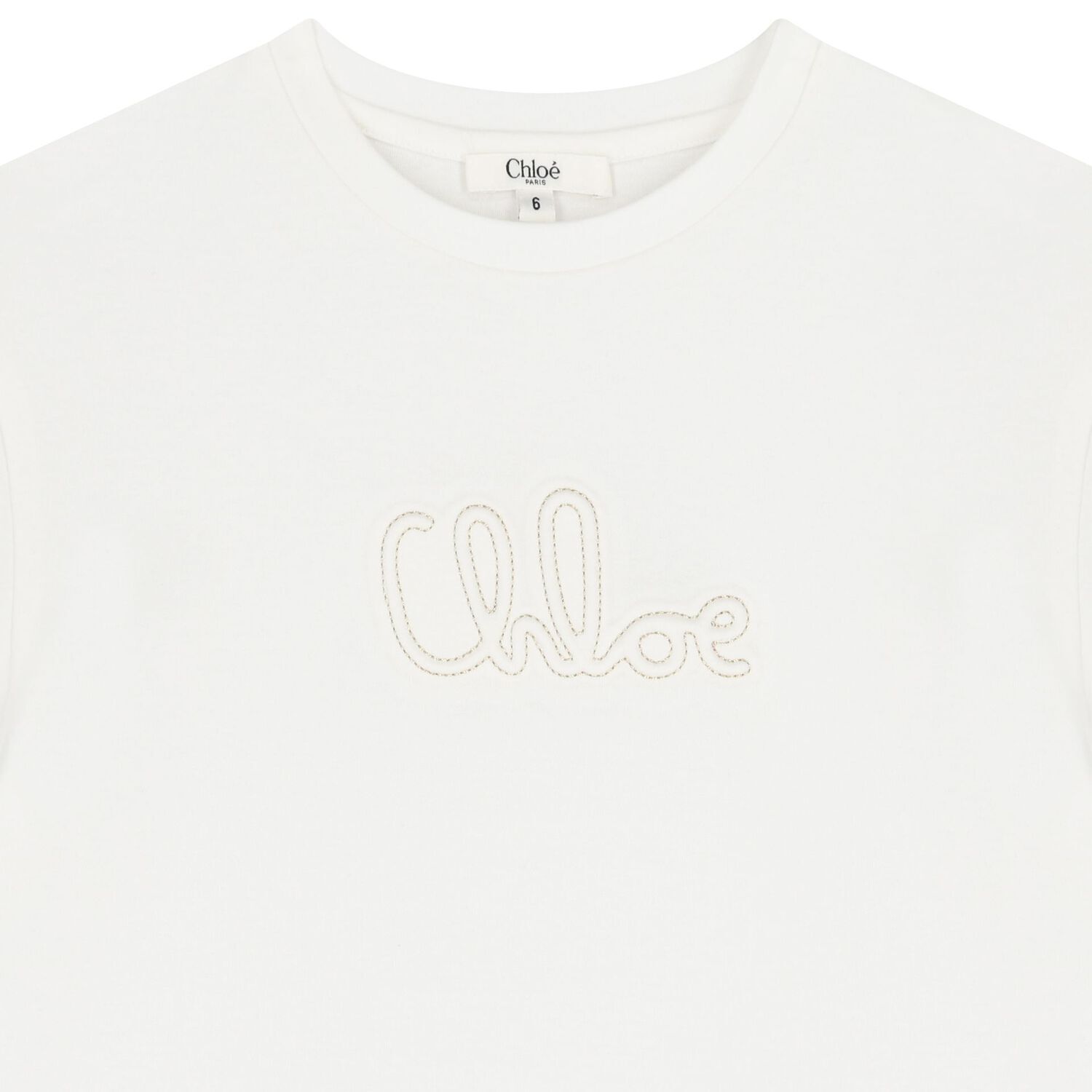 Girls Ivory Logo T-Shirt, 1, hi-res image number null