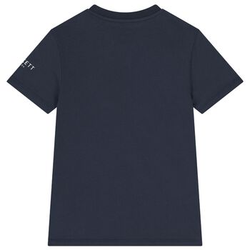 Boys Navy Blue Logo T-Shirt