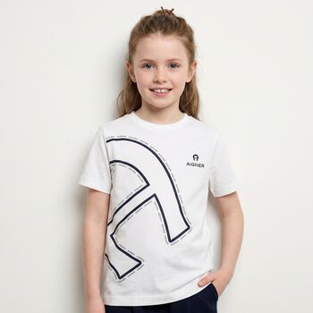 Boys White Logo T-Shirt