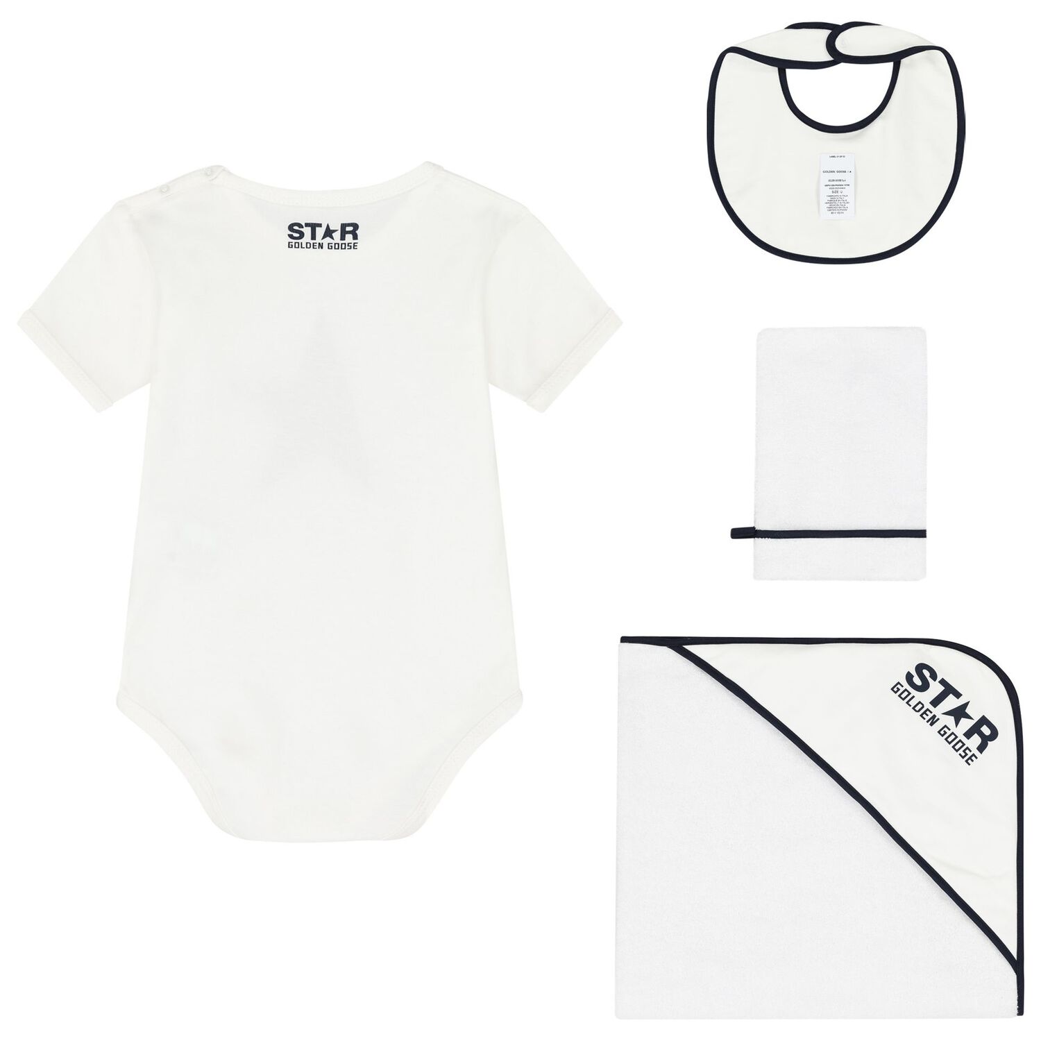 White Logo Bodysuit Gift Set, 1, hi-res image number null