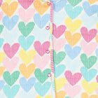Girls Multi-Coloured Heart Hooded Top, 1, hi-res