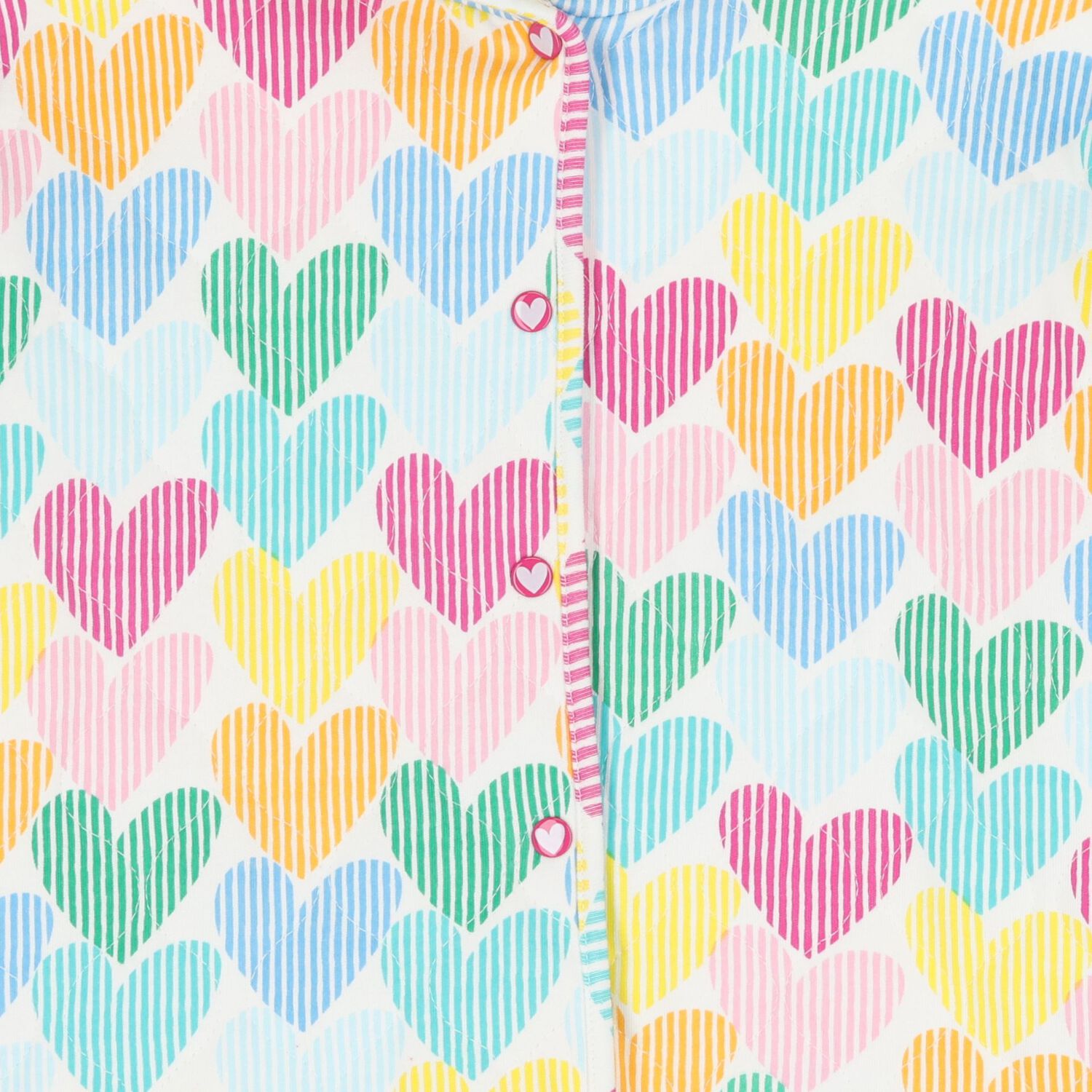 Girls Multi-Coloured Heart Hooded Top, 1, hi-res image number null