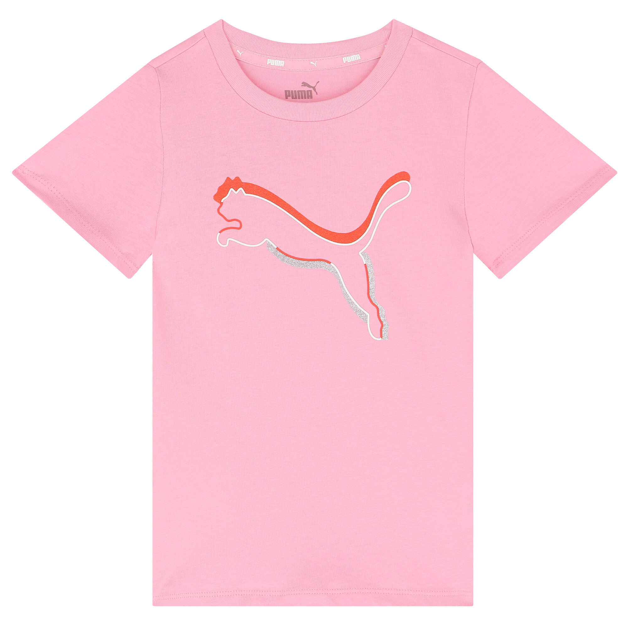 White and pink puma shirt online