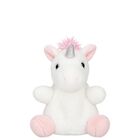 Girls White & Pink Palm Pals Sassy Unicorn Soft Toy , 1, hi-res